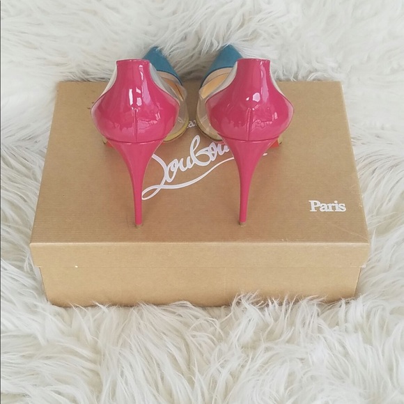 Christian Louboutin Debout 100  PVC Riviera Heels - Picture 3 of 7